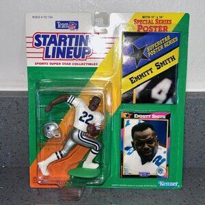 1992 Kenner Starting Lineup Dallas Cowboys Emmitt Smith Brand New Sealed Poster